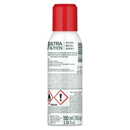 Cif Ultra Sprey Yüzey Temizleyici 3x100 ml 