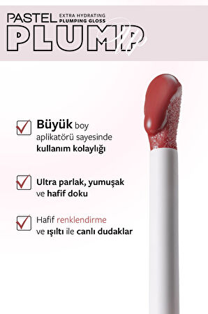 Plump Up Extra Hydrating Plumping Gloss - Dolgunlaştıran Dudak Parlatıcısı 212 Rosewood