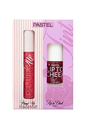 Pastel Plump UP Dolgunlaştıran Dudak Parlatıcısı 204 + Lip To Cheek Tint Carmen 