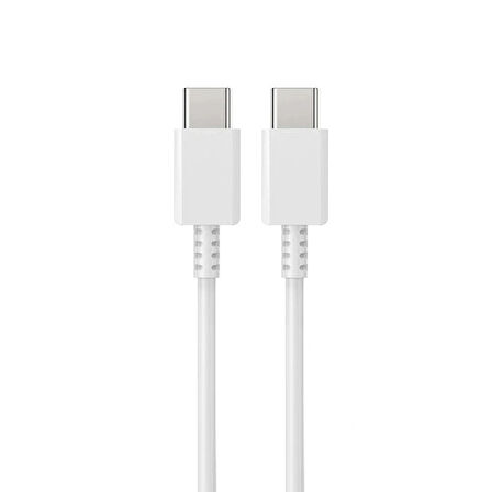 Global 3A 50W Type-C to Type-C Data ve Şarj Kablosu 1metre Beyaz DN980