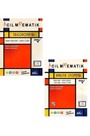 Acil Matematik Trigonometri + Analitik Geometri Fasikül Seti 2 Kitap