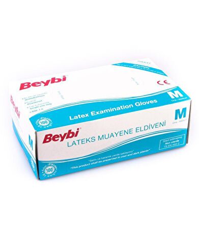 Beybi Latex Muayene Eldiveni Orta Boy -Bir Kutu