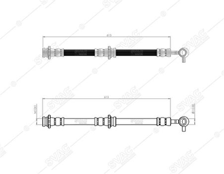 Nissan Fren Hortumu On Sag Nissan Qashqaı 2014-> Renault Kadjar 15-> - Svac 73-0196