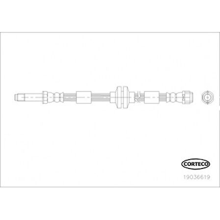 Vw Fren Hortumu Ön - 34251 / 24.5140-0514.3 - Cor 19036619