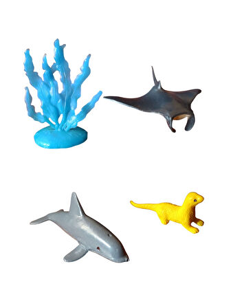 10 Karakterli Mini Deniz Hayvanları Figür Seti ile Denizlerin Gizemli Dünyasını Keşfedin!