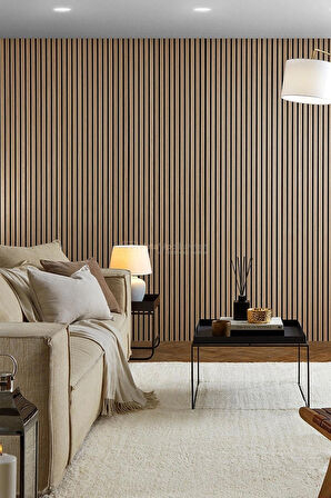 120 CM 12 ADET KENDİNDEN YAPIŞKANLI AHŞAP ÇITA - SAFİR MEŞE