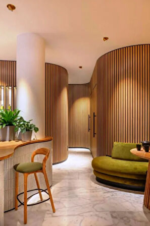 120 CM 12 ADET KENDİNDEN YAPIŞKANLI AHŞAP ÇITA - SAFİR MEŞE