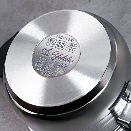 Aryıldız King Cam Kapak Tencere 16 cm