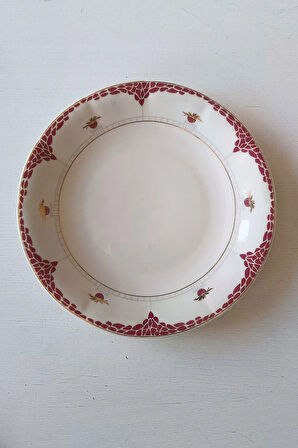 F. Bone China İngiliz Porselen Pasta Tabağı