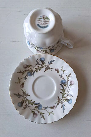 Bone China England Brigadoon Vintage Duble Boy Kahve Seti 2 Parça