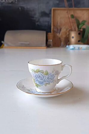 DUCHESS Fine Bone China England Vintage Duble Boy Kahve Seti 2 Parça