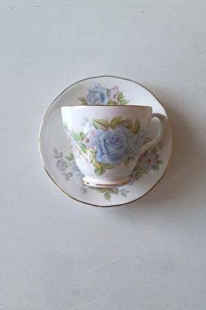DUCHESS Fine Bone China England Vintage Duble Boy Kahve Seti 2 Parça