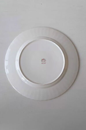 Moss Rose Bone China İngiliz Vintage Pasta Tabağı 21 cm