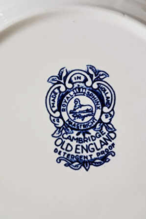 Royal Sphinx Maastricht Cambridge Eski İngiltere Vintage Yemek Tabağı