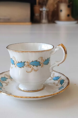 Royal Adderley Fine Bone China Vintage Duble Kahve Fincanı Seti 2 Parça