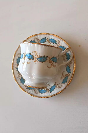Royal Adderley Fine Bone China Vintage Duble Kahve Fincanı Seti 2 Parça