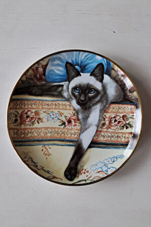 Daphne Baxter Tabakları Mavi Gözler, Franklin Mint Heirloom Koleksiyonu Duvar Tabağı