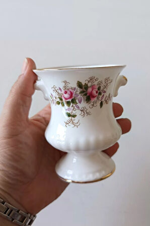 Nurantik Lavender Rose Antika Vazo 9 cm
