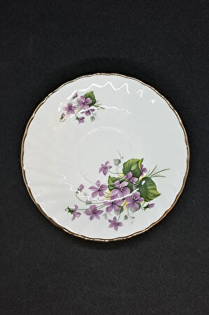 Royal Kendall H&M Ltd Fine Bone China Menekşe Vintage Duble Kahve Fincanı 2 Parça