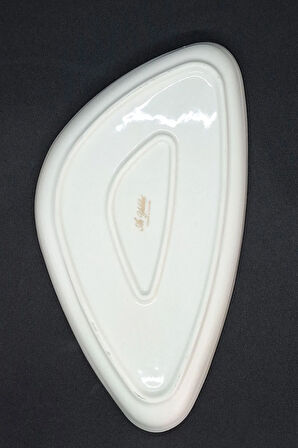 Gordion Kırık Bej 3 Adet Kayık Tabak 21 cm