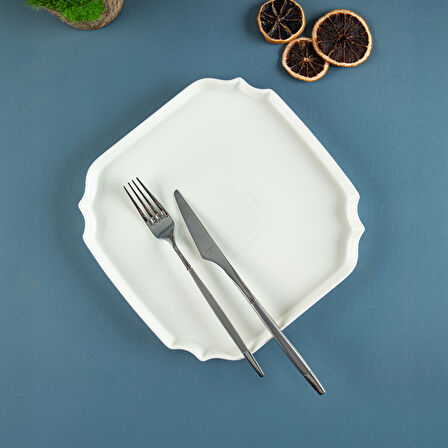 Aryıldız Lunar Kare Servis Tabağı 22 cm