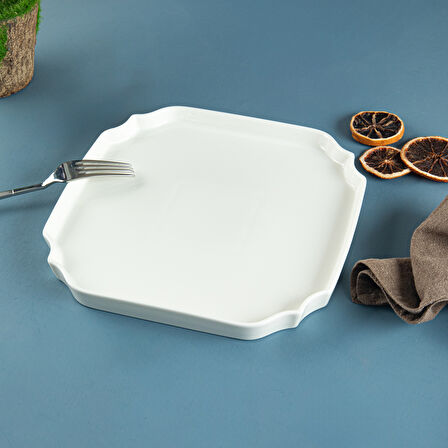 Aryıldız Lunar Kare Servis Tabağı 22 cm