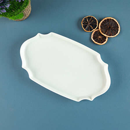 Aryıldız Lunar Kare Oval Servis Tabağı 25 cm