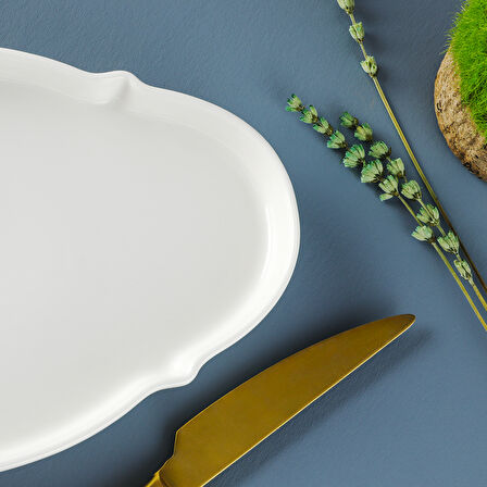 Aryıldız Lunar Oval Tabak 25 cm