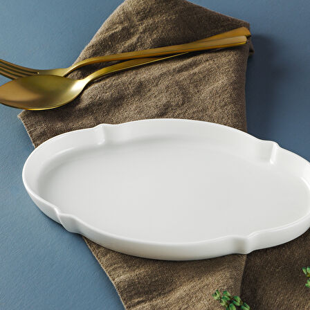 Aryıldız Lunar Oval Tabak 20 cm