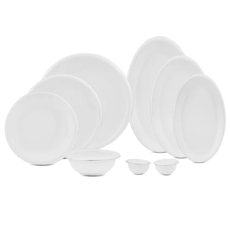 Evaliza Stripe Platin 30 Parça Yemek Takımı- 6 Kişilik