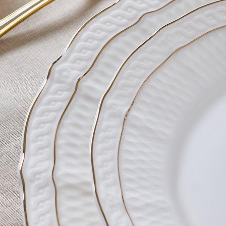Evaliza Dune Gold 101 Parça 12 Kişilik Yemek Takımı