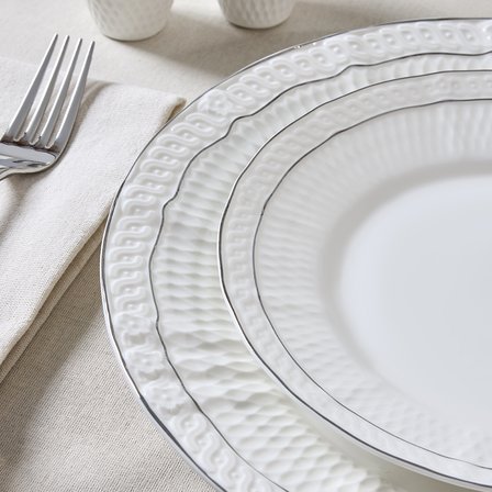 Evaliza Dune Platin 101 Parça 12 Kişilik Yemek Takımı