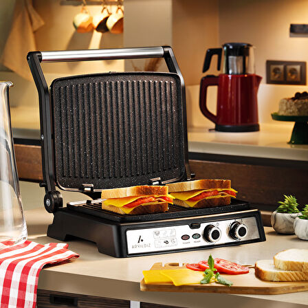 Aryıldız Multi Grill Tost Makinesi İnox