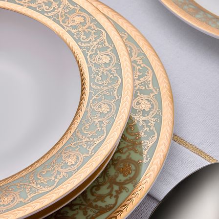 Evaliza Vanesa Gold 60 Parça 12 Kişilik Yemek Takımı