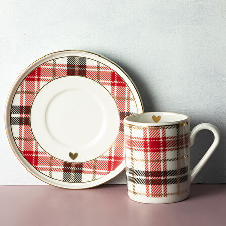 Aryıldız Celebration 4 Parça 2 Kişilik Türk Kahvesi Fincan Takımı