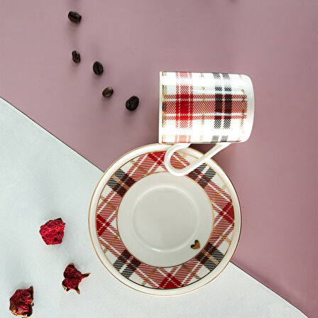 Aryıldız Celebration 4 Parça 2 Kişilik Türk Kahvesi Fincan Takımı