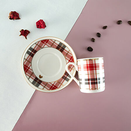 Aryıldız Celebration 4 Parça 2 Kişilik Türk Kahvesi Fincan Takımı