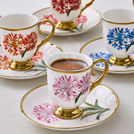 Aryıldız Daria 12 Parça 6 Kişilik Türk Kahve Fincanı