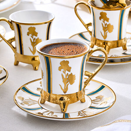 Aryıldız Diba 12 Parça 6 Kişilik Türk Kahve Fincanı