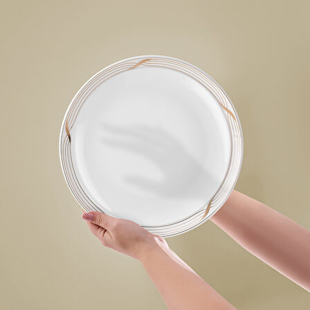 Aryıldız Crystal Provence Gold 56 Parça 12 Kişilik Yemek Takımı