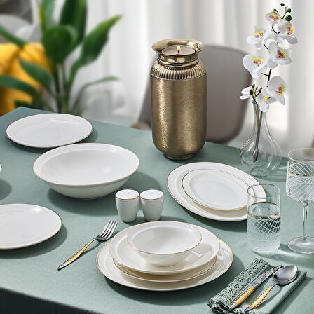 Aryıldız Crystal Provence 56 Parça 12 Kişilik Yemek Takımı