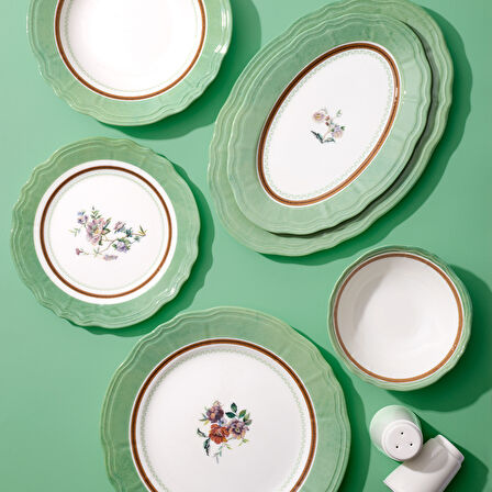 Aryıldız Jardin Mint 30 Parça 6 Kişilik Yemek Takımı