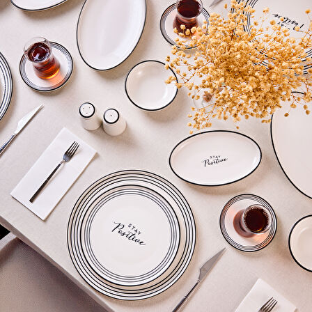 Aryıldız Stay Positive 34 Parça 6 Kişilik Kahvaltı Takımı