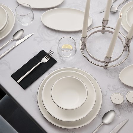 Evaliza Elegant Platin 32 Parça 6 Kişilik Yemek Takımı