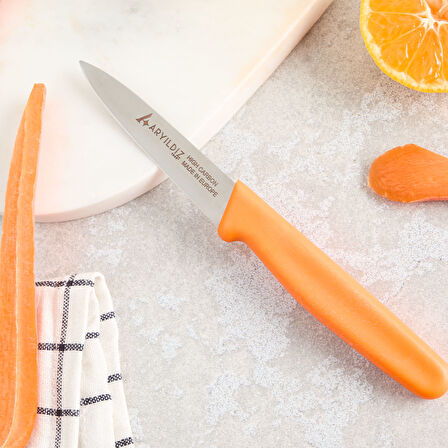 Aryıldız Daily Soyma Bıçağı Turuncu 9 cm