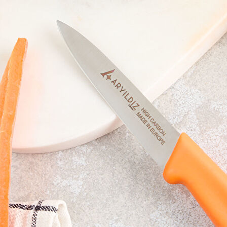 Aryıldız Daily Soyma Bıçağı Turuncu 9 cm