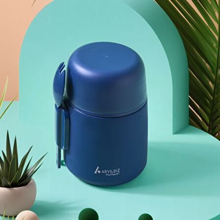 Aryıldız Protherm Duo Termos Lacivert 500 ml