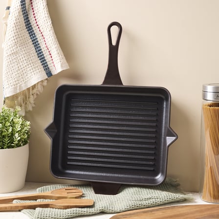 Aryıldız Duo Cast Grill Tava Kahverengi 26x32 cm