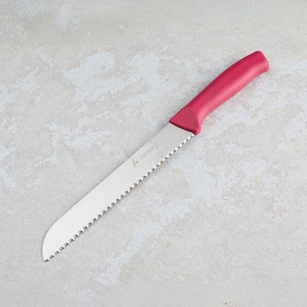 Aryıldız Rexa Tırtıklı Ekmek Bıçak Kırmızı 19 cm