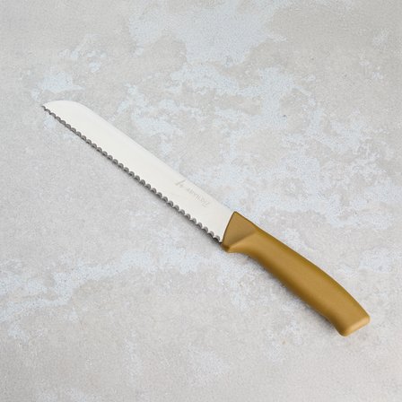 Aryıldız Rexa Tırtıklı Ekmek Bıçak Gold 19 cm